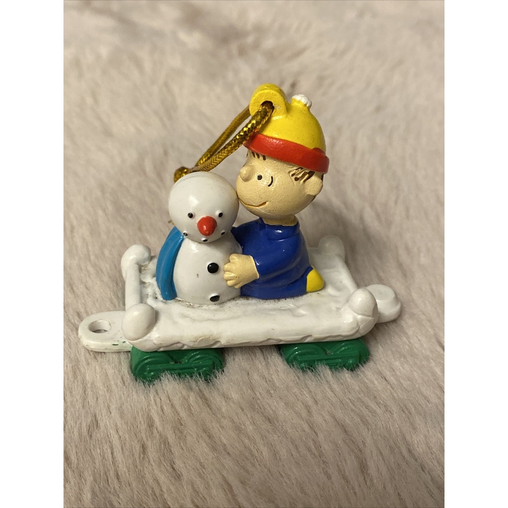 Vintage Peanuts Train Christmas Ornament Linus Whitman's Charlie Brown Pre-Owned